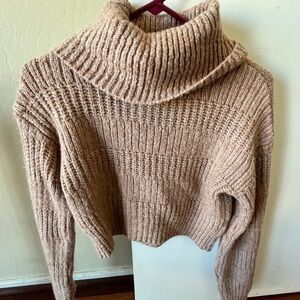 BDG Ribbed Cowl Neck Sweater